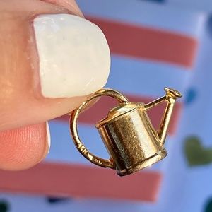 14K Yellow Gold Unique Kettle Charm
